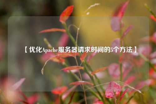 【優化Apache服務器請求時間的5個方法】