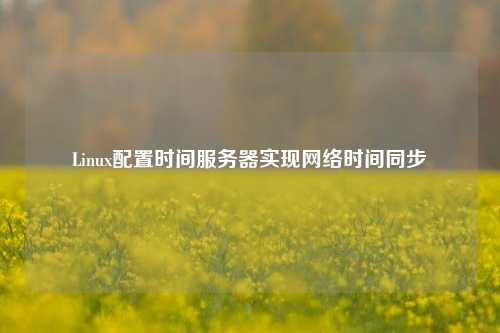 Linux配置時間服務器實現網絡時間同步