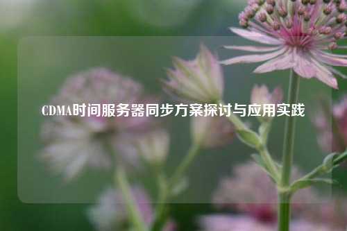 CDMA時間服務器同步方案探討與應用實踐