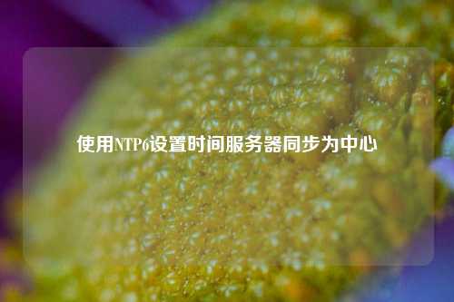 使用NTP6設置時間服務器同步為中心