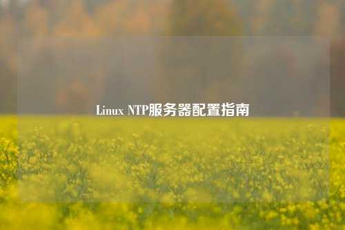 Linux NTP服務器配置指南