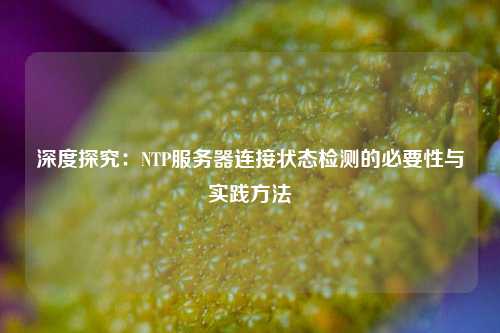 深度探究：NTP服務(wù)器連接狀態(tài)檢測的必要性與實(shí)踐方法